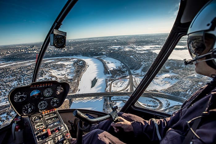Edmonton in de winter