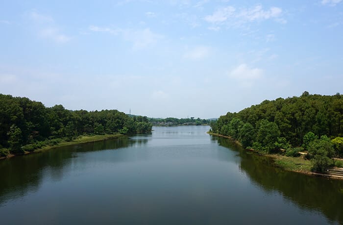Verlaten waterpark Hue Vietnam