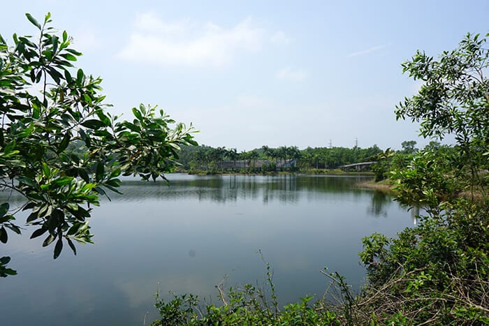 Verlaten waterpark Hue Vietnam