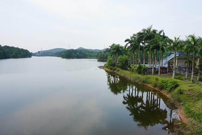 Verlaten waterpark Hue Vietnam