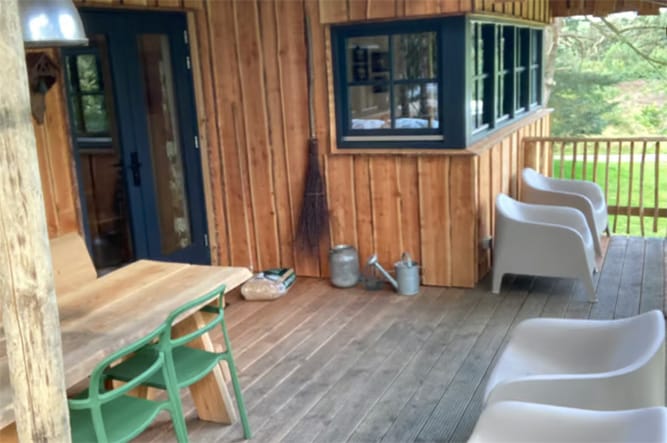 Overnachten in een boomhut in Westerbork